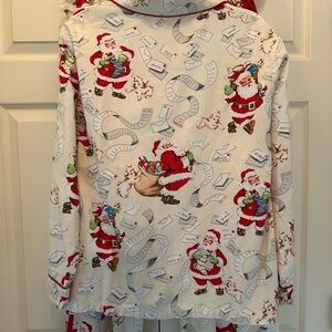 Nick & Nora Flannel Santa's Christmas List
Pajama Set. Size XXL